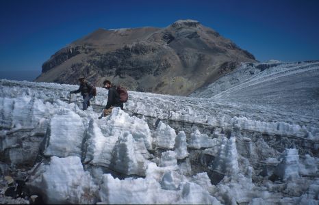 Výstup na Iztaccíhuatl  - na ledovci